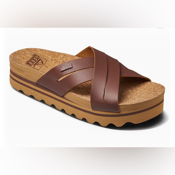 Reef Shoes - Reef Women's Nutmeg Kaia Cross-Strap Sandals Size 9